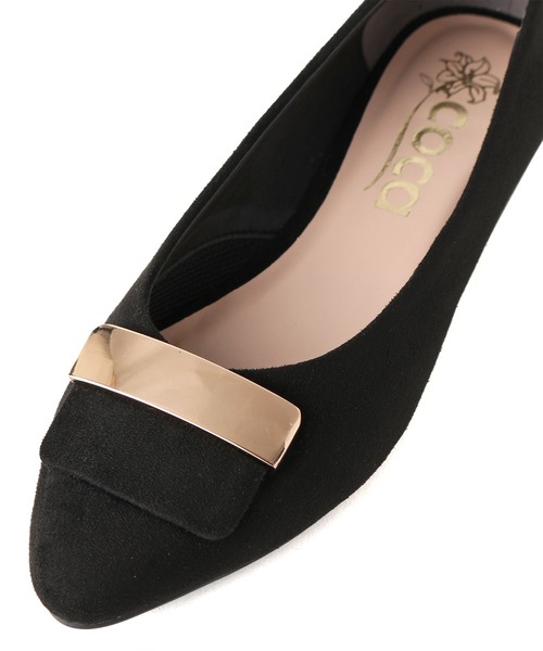 coca(ANDEX shoes product)(コカ)の「coca / コカ バックル飾り付き ローヒール パンプス 120033(パンプス・レディース・ブラック/ベージュ/ブラック系その他/グレー・23.5cm/24.5cm/23.0cm/24.0cm/22.5cm/22.0cm)」の11枚目の写真