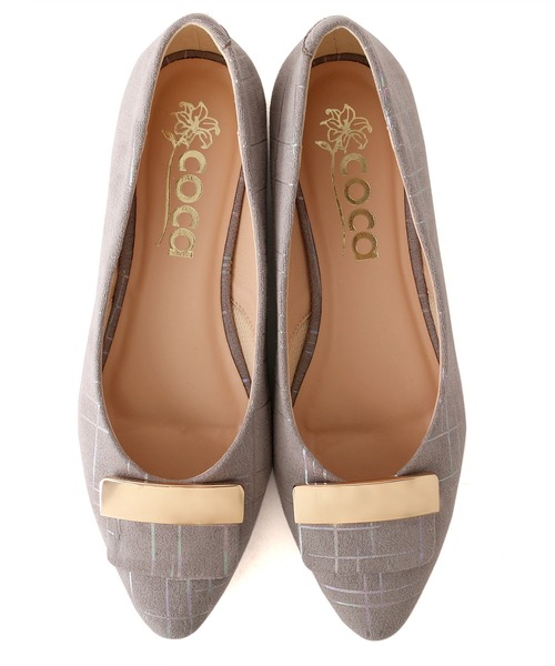 coca(ANDEX shoes product)(コカ)の「coca / コカ バックル飾り付き ローヒール パンプス 120033(パンプス・レディース・ブラック/ベージュ/ブラック系その他/グレー・23.5cm/24.5cm/23.0cm/24.0cm/22.5cm/22.0cm)」の15枚目の写真