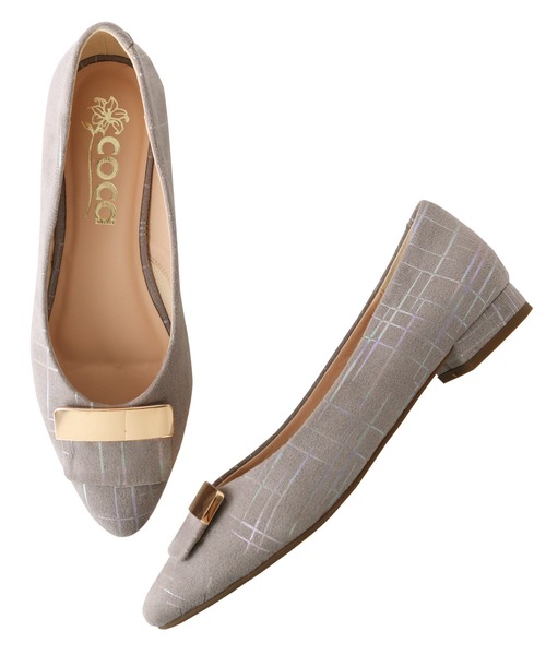 coca(ANDEX shoes product)(コカ)の「coca / コカ バックル飾り付き ローヒール パンプス 120033(パンプス・レディース・ブラック/ベージュ/ブラック系その他/グレー・23.5cm/24.5cm/23.0cm/24.0cm/22.5cm/22.0cm)」の16枚目の写真