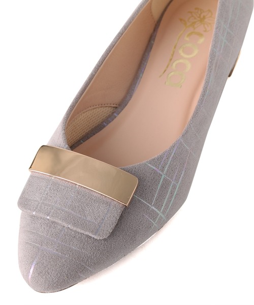 coca(ANDEX shoes product)(コカ)の「coca / コカ バックル飾り付き ローヒール パンプス 120033(パンプス・レディース・ブラック/ベージュ/ブラック系その他/グレー・23.5cm/24.5cm/23.0cm/24.0cm/22.5cm/22.0cm)」の20枚目の写真