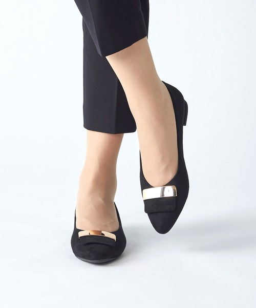 coca(ANDEX shoes product)(コカ)の「coca / コカ バックル飾り付き ローヒール パンプス 120033(パンプス・レディース・ブラック/ベージュ/ブラック系その他/グレー・23.5cm/24.5cm/23.0cm/24.0cm/22.5cm/22.0cm)」の13枚目の写真