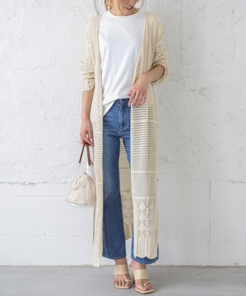 セール サマーレースニットロングガウン カーディガン ボレロ La Gemme ラジェム のファッション通販 Zozotown