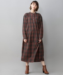 Munich | ギャザーコクーンロングシャツワンピース(ワンピース)