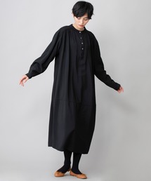 Munich | ギャザーコクーンロングシャツワンピース(ワンピース)