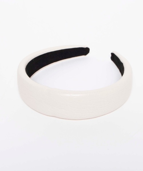 WEGO(ウィゴー)の「WEGO/ワイドクロコカチューシャ(カチューシャ・レディース・グリーン/ベージュ/オフホワイト・FREE)」の2枚目の写真