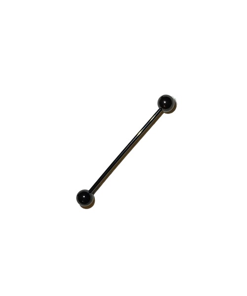 MORPH(モルフ)の「MORPH モルフ バーベルボディーピアス 16ゲージ 6mm~18mm(ピアス(片耳用)・メンズ・ブラック・30/32/34/36/38/40/42/44/46/48/50)」の6枚目の写真