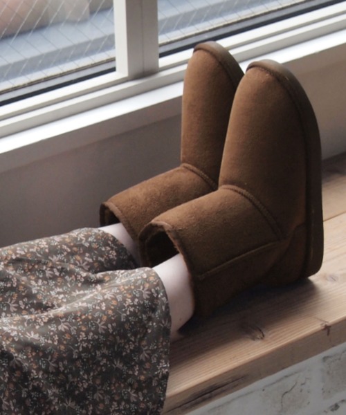 minky me!（ミンキーミー）の「もこもこ撥水ムートンブーツ（ブーツ・レディース・グレー/ブラック/ダークブラウン/グレー系その他7・S/LL/L/M）」の4枚目の写真