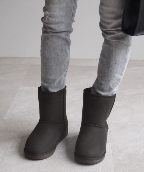 minky me!（ミンキーミー）の「もこもこ撥水ムートンブーツ（ブーツ・レディース・グレー/ブラック/ダークブラウン/グレー系その他7・S/LL/L/M）」の16枚目の写真