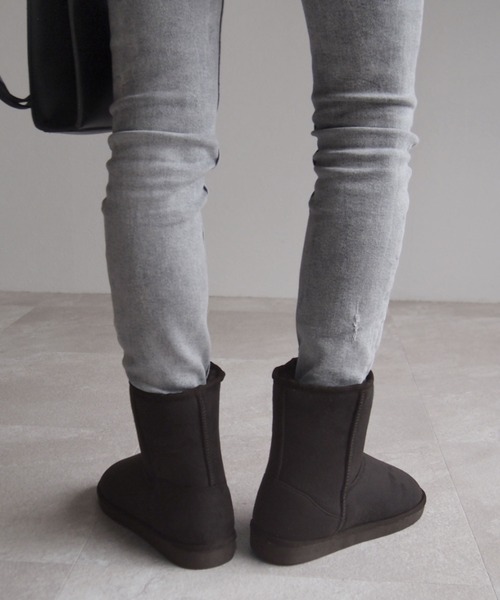minky me!（ミンキーミー）の「もこもこ撥水ムートンブーツ（ブーツ・レディース・グレー/ブラック/ダークブラウン/グレー系その他7・S/LL/L/M）」の17枚目の写真