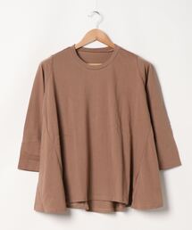 綿100%バックフレアTシャツトップス