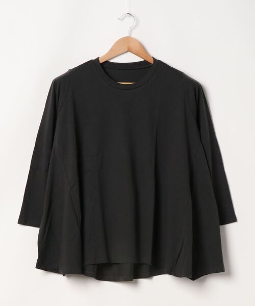 KOBE LETTUCE(コウベレタス)の「綿100%バックフレアTシャツトップス(Tシャツ/カットソー・レディース・ベージュ/カーキ/ピンク系その他/チャコール・FREE)」の13枚目の写真