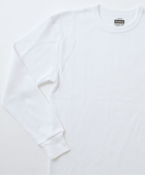 Healthknit(ヘルスニット)の「嬉しい抗菌防臭&吸汗速乾機能付き!【Healthknit】ファンクショナルワッフル ロングスリーブTシャツ /1204(Tシャツ/カットソー・メンズ・ブラック/ベージュ/ホワイト・S/M/L)」の21枚目の写真