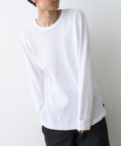 Healthknit(ヘルスニット)の「嬉しい抗菌防臭&吸汗速乾機能付き!【Healthknit】ファンクショナルワッフル ロングスリーブTシャツ /1204(Tシャツ/カットソー・メンズ・ブラック/ベージュ/ホワイト・S/M/L)」の8枚目の写真