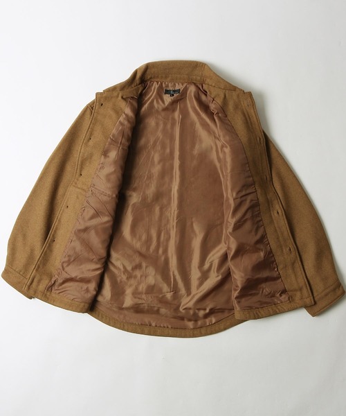 ZIP FIVE（ジップファイブ）の「【ZIP FIVE】メルトン　オーバーサイズCPOビッグジャケット（ブルゾン・メンズ・キャメル/ダークブラウン/ネイビー/ブラック/グレー系/チャコール/パープル/ブルー/グリーン・LARGE/MEDIUM/X-LARGE）」の14枚目の写真