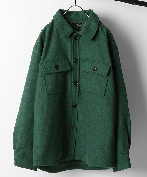 ZIP FIVE（ジップファイブ）の「【ZIP FIVE】メルトン　オーバーサイズCPOビッグジャケット（ブルゾン・メンズ・キャメル/ダークブラウン/ネイビー/ブラック/グレー系/チャコール/パープル/ブルー/グリーン・LARGE/MEDIUM/X-LARGE）」の20枚目の写真