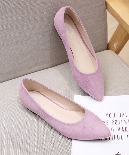 Futier land（フューティアランド）の「大好評ロングセラーアイテム。フラットパンプス（パンプス・レディース・ブラック/モカ/ベージュ/ダークグレー/レオパード/ラベンダー/グリーン/ピンク/ブラック系その他2/ベージュ系その他2/ライトブラウン/ライトカーキ/グレイッシュベージュ/シルバー系その他/ピンク系その他/ブラック系その他3・35/36/37/38/39/40）」の12枚目の写真