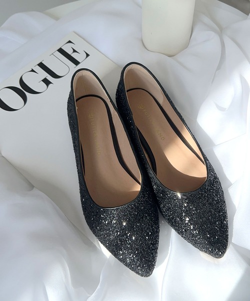 Futier land（フューティアランド）の「大好評ロングセラーアイテム。フラットパンプス（パンプス・レディース・ブラック/モカ/ベージュ/ダークグレー/レオパード/ラベンダー/グリーン/ピンク/ブラック系その他2/ベージュ系その他2/ライトブラウン/ライトカーキ/グレイッシュベージュ/シルバー系その他/ピンク系その他/ブラック系その他3・35/36/37/38/39/40）」の3枚目の写真