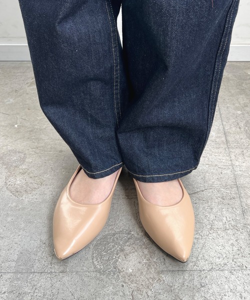 Futier land（フューティアランド）の「大好評ロングセラーアイテム。フラットパンプス（パンプス・レディース・ブラック/モカ/ベージュ/ダークグレー/レオパード/ラベンダー/グリーン/ピンク/ブラック系その他2/ベージュ系その他2/ライトブラウン/ライトカーキ/グレイッシュベージュ/シルバー系その他/ピンク系その他/ブラック系その他3・35/36/37/38/39/40）」の9枚目の写真