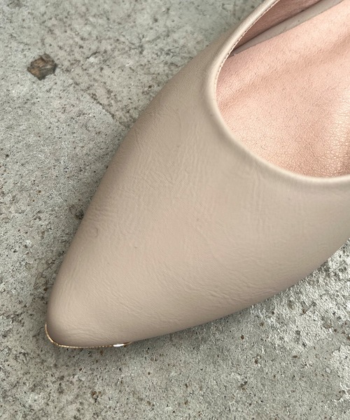 Futier land（フューティアランド）の「大好評ロングセラーアイテム。フラットパンプス（パンプス・レディース・ブラック/モカ/ベージュ/ダークグレー/レオパード/ラベンダー/グリーン/ピンク/ブラック系その他2/ベージュ系その他2/ライトブラウン/ライトカーキ/グレイッシュベージュ/シルバー系その他/ピンク系その他/ブラック系その他3・35/36/37/38/39/40）」の21枚目の写真