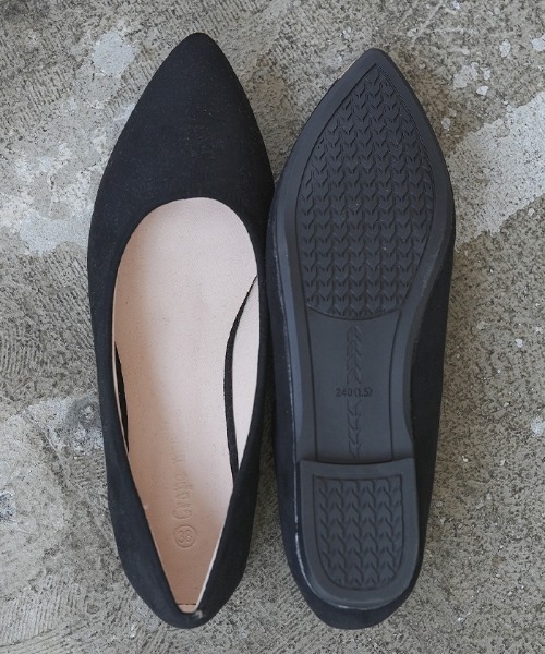 Futier land（フューティアランド）の「大好評ロングセラーアイテム。フラットパンプス（パンプス・レディース・ブラック/モカ/ベージュ/ダークグレー/レオパード/ラベンダー/グリーン/ピンク/ブラック系その他2/ベージュ系その他2/ライトブラウン/ライトカーキ/グレイッシュベージュ/シルバー系その他/ピンク系その他/ブラック系その他3・35/36/37/38/39/40）」の19枚目の写真