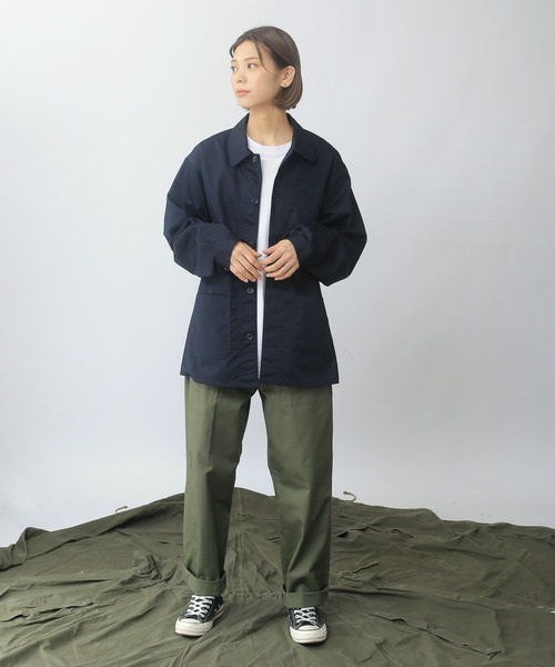 United Athle（ユナイテッドアスレ）の「United Athle ユナイテッドアスレ T/C カバーオール ジャケット [7452]（カバーオール・メンズ・ブラック/ベージュ/オフホワイト/ブルー/ダークネイビー・S/M/L/XXL/XL）」の14枚目の写真
