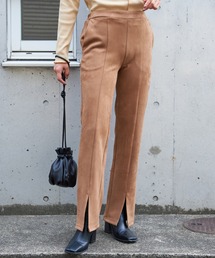 BARAK | 【ZOZOTOWN限定】ストレッチスウェードスリムストレートパンツ(その他パンツ)