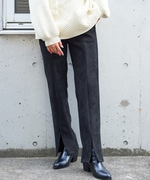 BARAK | 【ZOZOTOWN限定】ストレッチスウェードスリムストレートパンツ(その他パンツ)