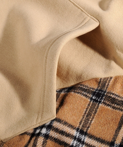 neos(ネオス)の「【neos -addictive design-】ルーズシルエット 裏起毛 チェック ドロップショルダー プルオーバー(パーカー・メンズ・ホワイト/ブラック/ベージュ・MEDIUM/LARGE)」の19枚目の写真