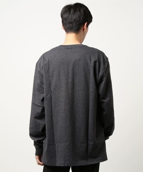 Carhartt(カーハート)の「Carhartt/カーハート LONG SLEEVE WORKWEAR POCKET T-SHIRT(Tシャツ/カットソー・メンズ・チャコールグレー/ネイビー/グレー/マルーン・MEDIUM/LARGE/SMALL)」の6枚目の写真