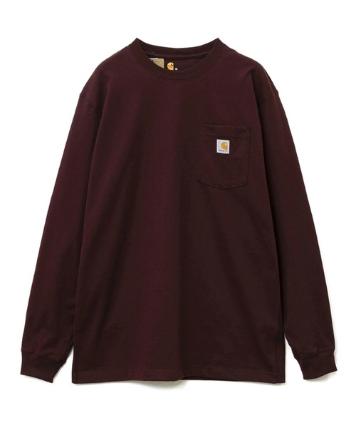 Carhartt(カーハート)の「Carhartt/カーハート LONG SLEEVE WORKWEAR POCKET T-SHIRT(Tシャツ/カットソー・メンズ・チャコールグレー/ネイビー/グレー/マルーン・MEDIUM/LARGE/SMALL)」の4枚目の写真