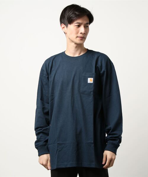 Carhartt(カーハート)の「Carhartt/カーハート LONG SLEEVE WORKWEAR POCKET T-SHIRT(Tシャツ/カットソー・メンズ・チャコールグレー/ネイビー/グレー/マルーン・MEDIUM/LARGE/SMALL)」の17枚目の写真