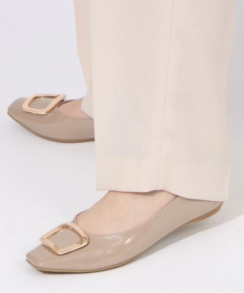 EVOL（イーボル）の「晴雨兼用【EVOL】スクエアモチーフパンプス IQ9452（レインシューズ・レディース・ブラック/ベージュ/アイボリー/ブラック×ブラック・22.5cm/23.5cm/24.5cm/23.0cm/24.0cm/25.0cm）」の12枚目の写真