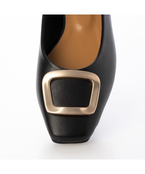 EVOL（イーボル）の「晴雨兼用【EVOL】スクエアモチーフパンプス IQ9452（レインシューズ・レディース・ブラック/ベージュ/アイボリー/ブラック×ブラック・22.5cm/23.5cm/24.5cm/23.0cm/24.0cm/25.0cm）」の21枚目の写真