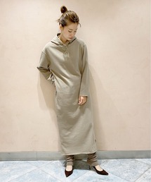plage | biowash hoodie ワンピース◆(ワンピース)