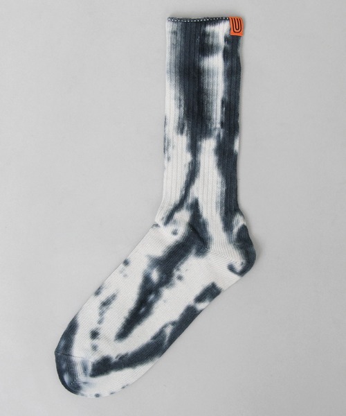 UNIVERSAL OVERALL（ユニバーサルオーバーオール）の「むら染め リブクルーソックス（ソックス/靴下・メンズ・ブラック/ネイビー/イエロー/オレンジ/パープル/グレー/カーキ/オレンジ系その他/ブルー/ミント・FREE）」の11枚目の写真