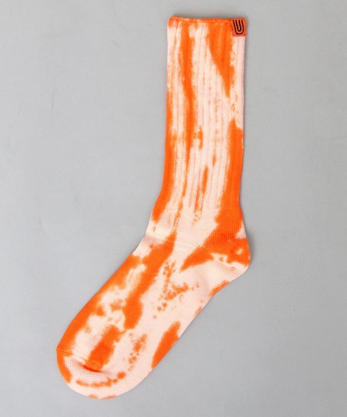 UNIVERSAL OVERALL（ユニバーサルオーバーオール）の「むら染め リブクルーソックス（ソックス/靴下・メンズ・ブラック/ネイビー/イエロー/オレンジ/パープル/グレー/カーキ/オレンジ系その他/ブルー/ミント・FREE）」の15枚目の写真