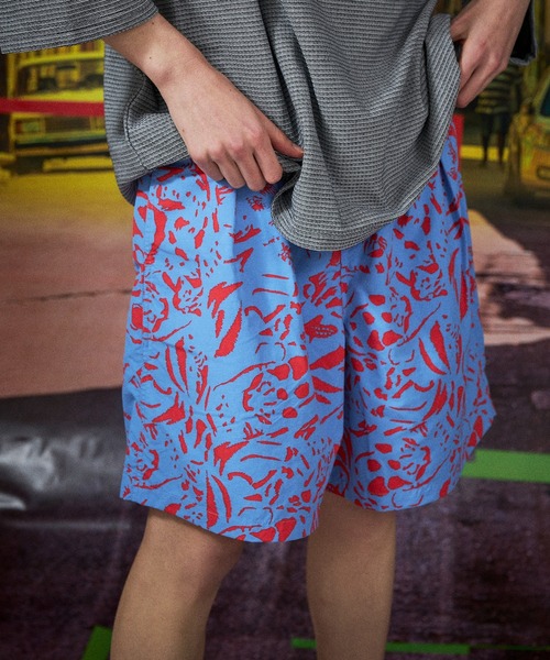 And A(アンドエー)の「AlexanderLeeChang アレキサンダーリーチャン / NYANCAMO SHORTS ニャンカモフライージーショーツ セットアップ / AC042101(その他パンツ・メンズ・ブラック/ミント/ブルー・1/2/3)」の2枚目の写真
