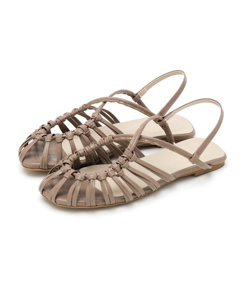 SOROTTO（ソロット）の「【親子お揃い】メニ―ストラップのノットデザインラウンドトゥサンダル（サンダル・レディース・ホワイト/ブラック/モカ・M/L/LL/S）」の6枚目の写真