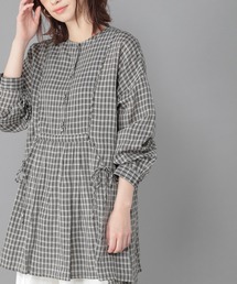 studio CLIP | 《Natural by studio CLIP》リネン混リボンチュニック(シャツ/ブラウス)