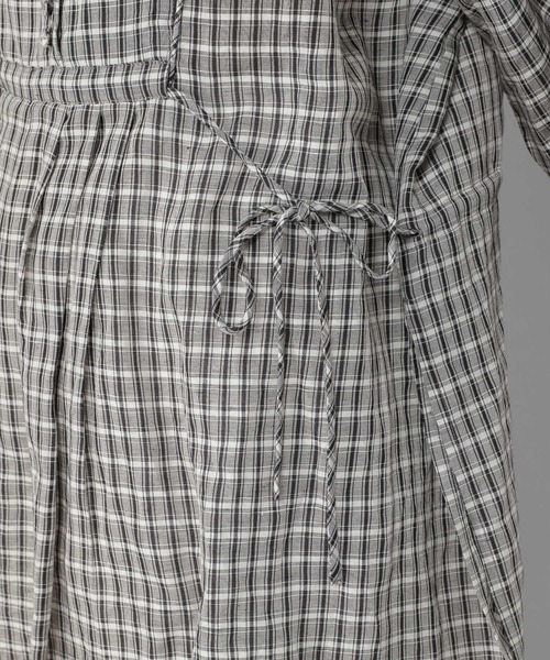 studio CLIP（スタディオクリップ）の「《Natural by studio CLIP》リネン混リボンチュニック（シャツ/ブラウス・レディース・ブラック/オフホワイト/ピンク・FREE）」の17枚目の写真