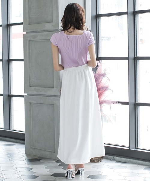 Julia Boutique(ジュリアブティック)の「2WAYネックリブニットトップス/21002(ニット/セーター・レディース・ベージュ系その他/ピンクベージュ/ラベンダー/ブラック/ベージュ・ONE)」の11枚目の写真