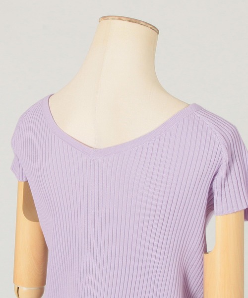 Julia Boutique(ジュリアブティック)の「2WAYネックリブニットトップス/21002(ニット/セーター・レディース・ベージュ系その他/ピンクベージュ/ラベンダー/ブラック/ベージュ・ONE)」の17枚目の写真