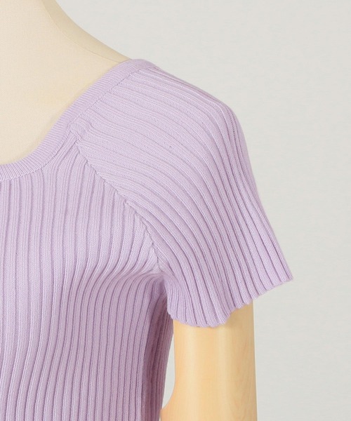 Julia Boutique(ジュリアブティック)の「2WAYネックリブニットトップス/21002(ニット/セーター・レディース・ベージュ系その他/ピンクベージュ/ラベンダー/ブラック/ベージュ・ONE)」の21枚目の写真