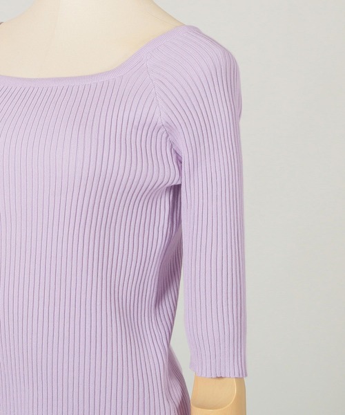 Julia Boutique(ジュリアブティック)の「2WAYネックリブニットトップス/21002(ニット/セーター・レディース・ベージュ系その他/ピンクベージュ/ラベンダー/ブラック/ベージュ・ONE)」の19枚目の写真