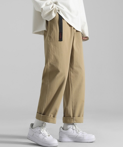 ACT(アクト)の「【ACT -fascination design-】ウエストゴム ワンポイントワイドチノパン(チノパンツ・メンズ・ホワイト/ブラック/ベージュ/カーキ・M/L/XL)」の3枚目の写真