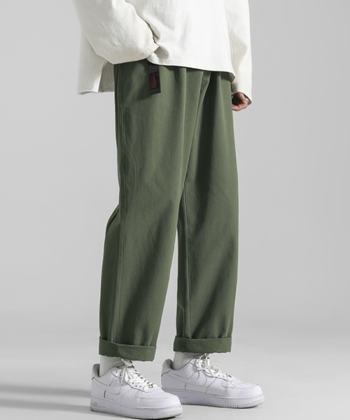 ACT(アクト)の「【ACT -fascination design-】ウエストゴム ワンポイントワイドチノパン(チノパンツ・メンズ・ホワイト/ブラック/ベージュ/カーキ・M/L/XL)」の4枚目の写真