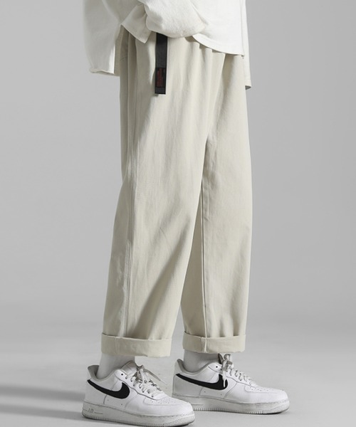 ACT(アクト)の「【ACT -fascination design-】ウエストゴム ワンポイントワイドチノパン(チノパンツ・メンズ・ホワイト/ブラック/ベージュ/カーキ・M/L/XL)」の14枚目の写真