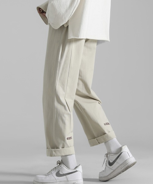 ACT(アクト)の「【ACT -fascination design-】ウエストゴム ワンポイントワイドチノパン(チノパンツ・メンズ・ホワイト/ブラック/ベージュ/カーキ・M/L/XL)」の7枚目の写真