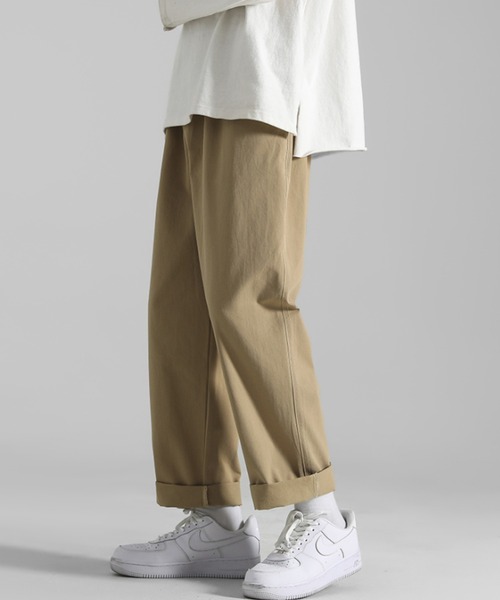 ACT(アクト)の「【ACT -fascination design-】ウエストゴム ワンポイントワイドチノパン(チノパンツ・メンズ・ホワイト/ブラック/ベージュ/カーキ・M/L/XL)」の16枚目の写真