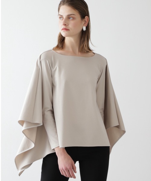 BOSCH（ボッシュ）の「ポンチョ風カットソー（Tシャツ/カットソー・レディース・ベージュ/ネイビー/オレンジ・38）」の2枚目の写真